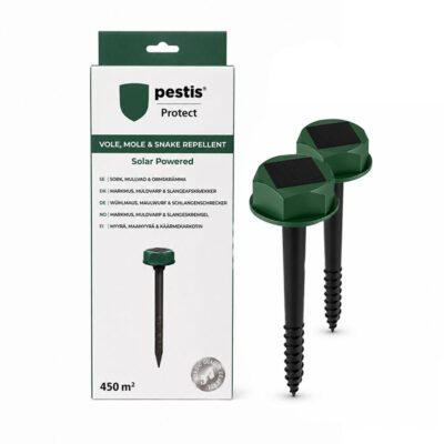 Myyrä- & Maamyyräkarkotin Aurinkokennokäyttöinen 2-pack | Pestis Protect®